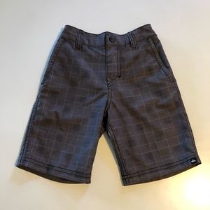 Kids Quicksilver Black and Gray Board Shorts Size 5